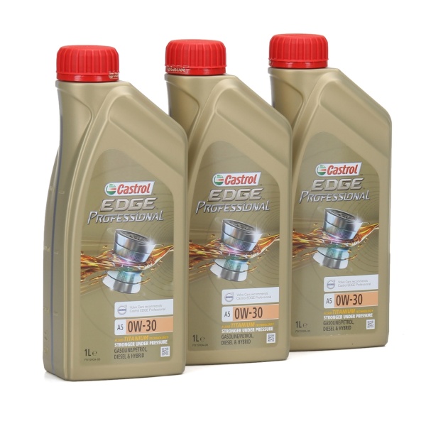 Set 3 Buc Ulei Motor Castrol Edge Titanium FST A5 0W-30 Volvo 1L 15AF7A